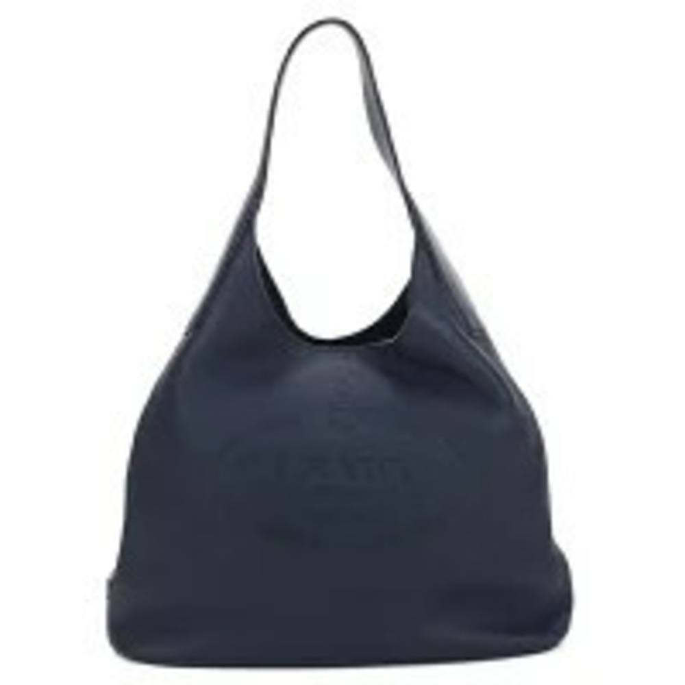 Prada Shoulder Bag Hobo Navy Blue Crossbody